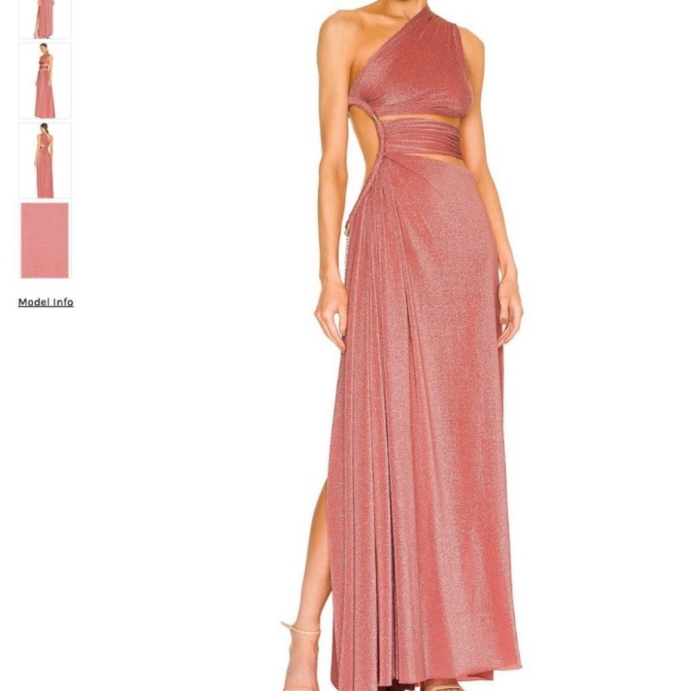 NWOT $960 Bronx and Banco Jamilia One-Shoulder Gown